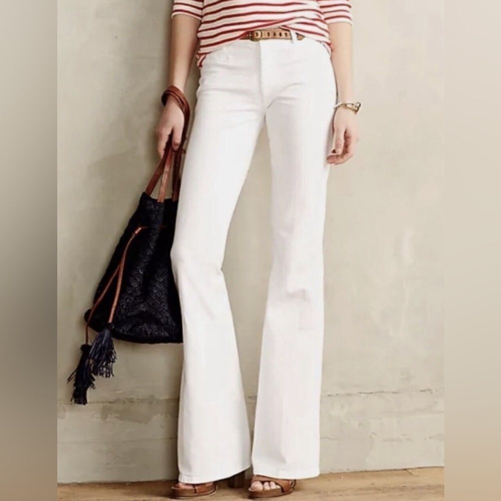 M.I.H Jeans Casablanca Flare Jeans White Size 24